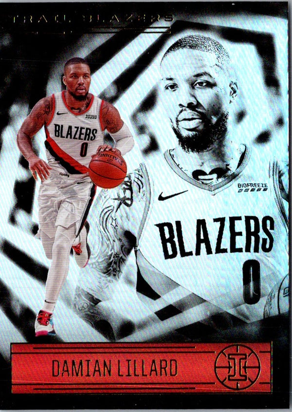 2020 Panini Illusions Asia Red Damian Lillard #124