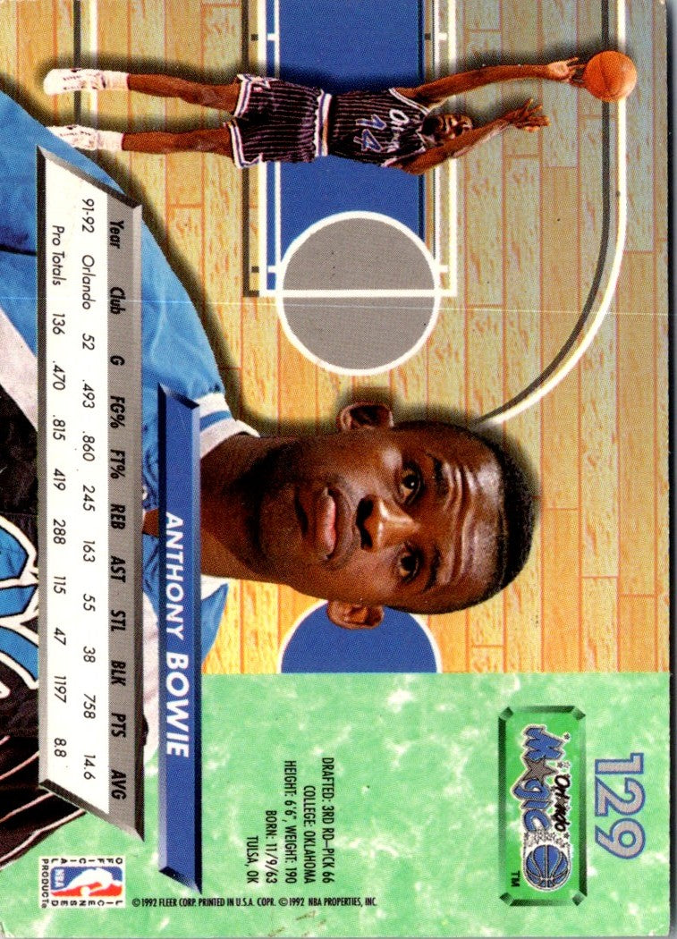 1992 Ultra Anthony Bowie