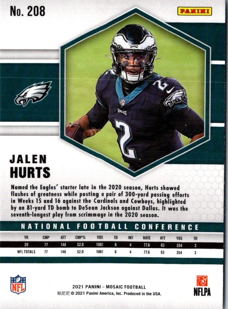 2021 Panini Mosaic Jalen Hurts