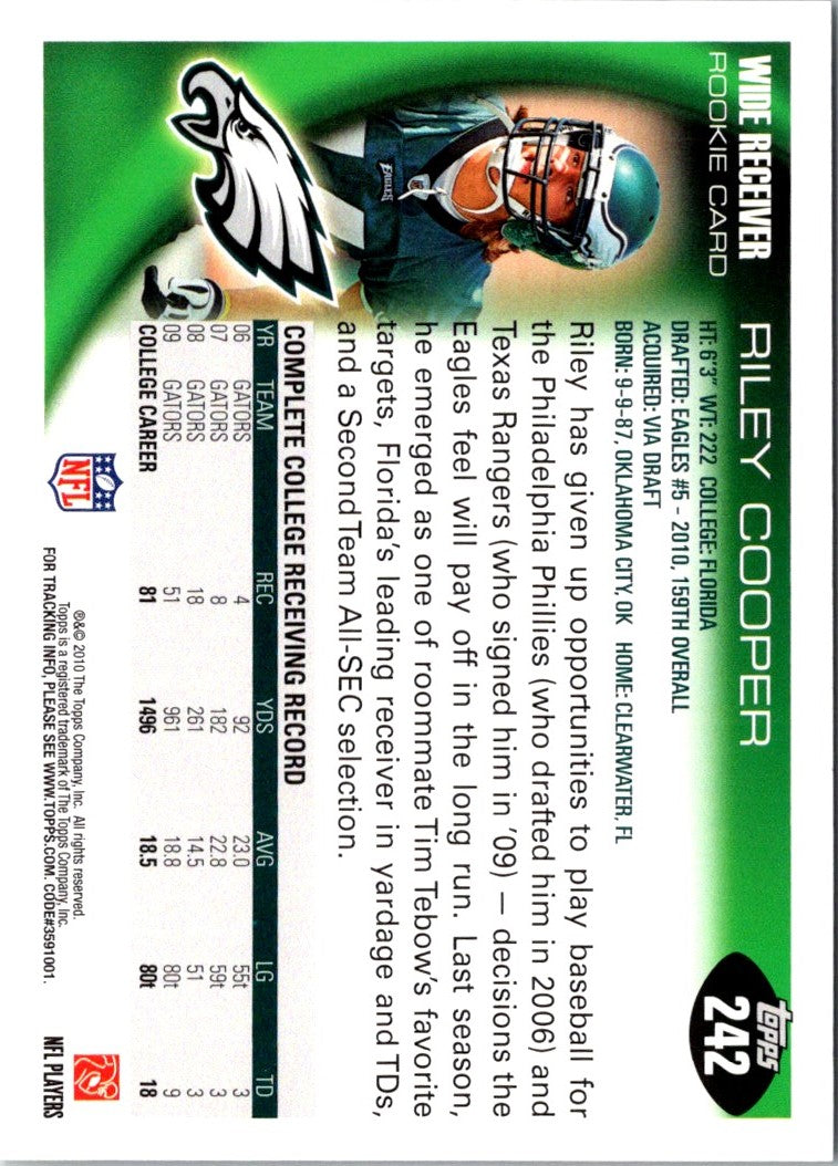 2010 Topps Riley Cooper