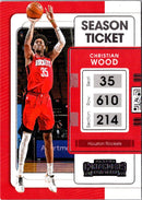 2021 Panini Contenders Game Ticket Red Christian Wood