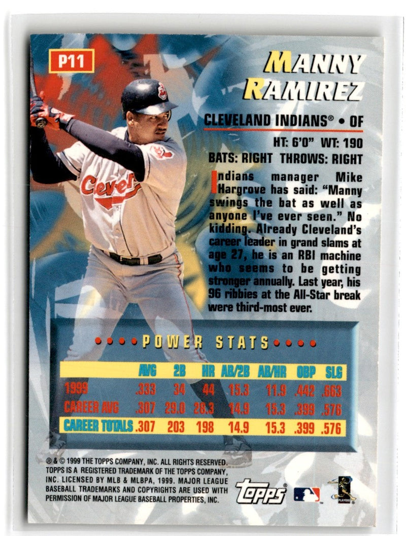 2000 Topps Power Players Manny Ramirez