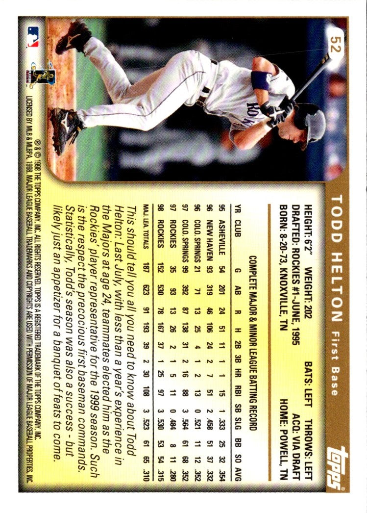 1999 Topps Todd Helton