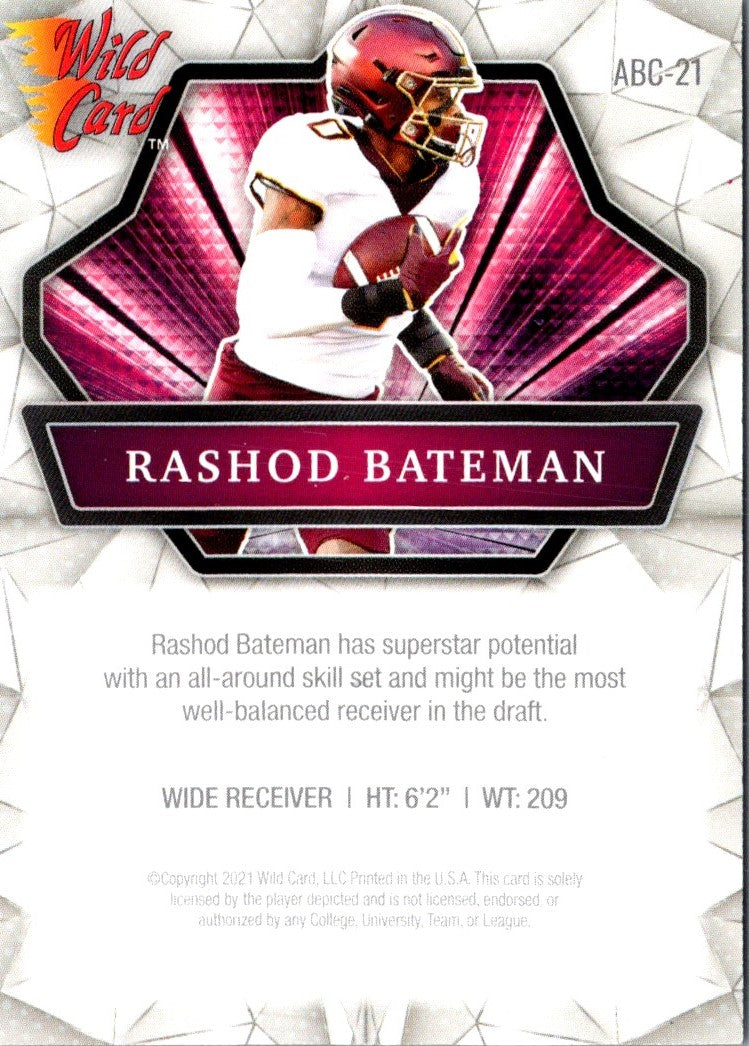 2021 Wild Card Rashod Bateman