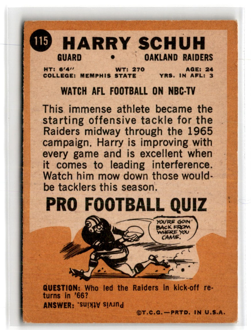 1967 Topps Harry Schuh