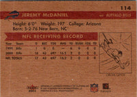 2001 Fleer Tradition Glossy Jeremy McDaniel #114