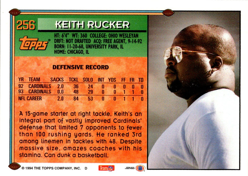 1994 Topps Keith Rucker