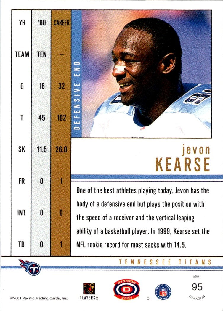 2001 Pacific Dynagon Jevon Kearse