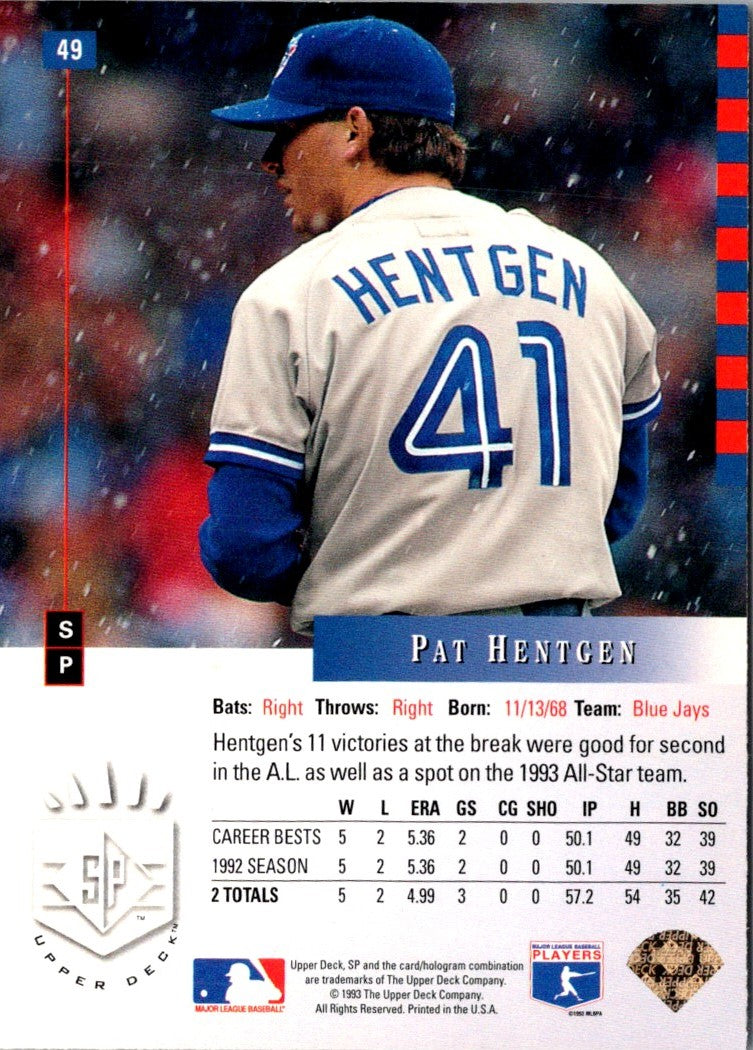 1993 SP Pat Hentgen