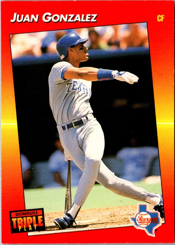 1992 Triple Play Juan Gonzalez #112