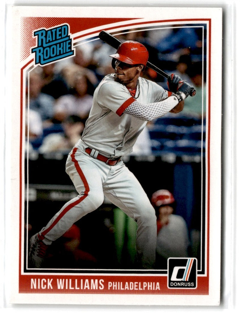 2018 Donruss Optic Red and Yellow Nick Williams