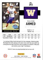 2020 Score Salvon Ahmed #393 Rookie