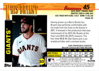 2021 Bowman Heritage Kris Bryant #45
