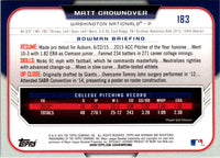 2015 Bowman Draft Picks & Prospects Matt Crownover #183