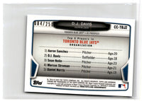 2012 Bowman Chrome Mini D.J. Davis #BCA-DDA /250