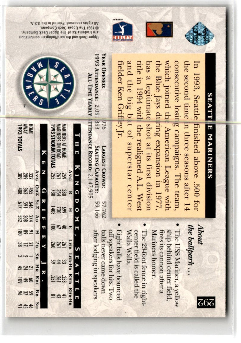 1994 Fleer Extra Bases Game Breakers Ken Griffey Jr.