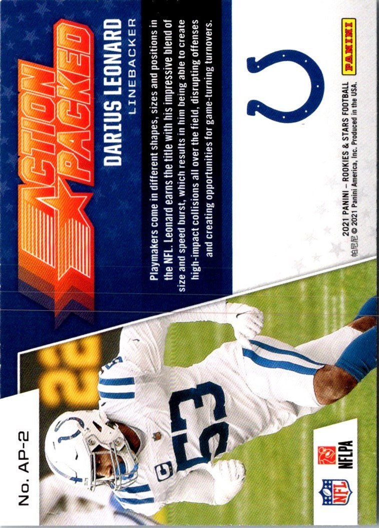 2021 Panini Rookies & Stars Action Packed Darius Leonard