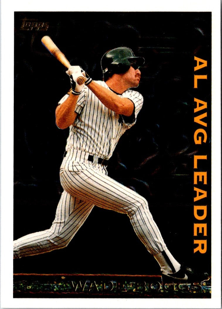 1995 Topps League Leaders Wade Boggs