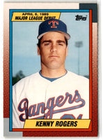 1990 Topps Major League Debut 1989 Kenny Rogers #105