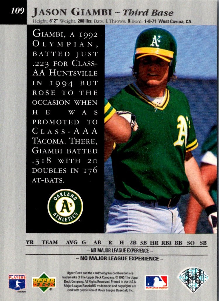 1995 Upper Deck Special Edition Gold Jason Giambi