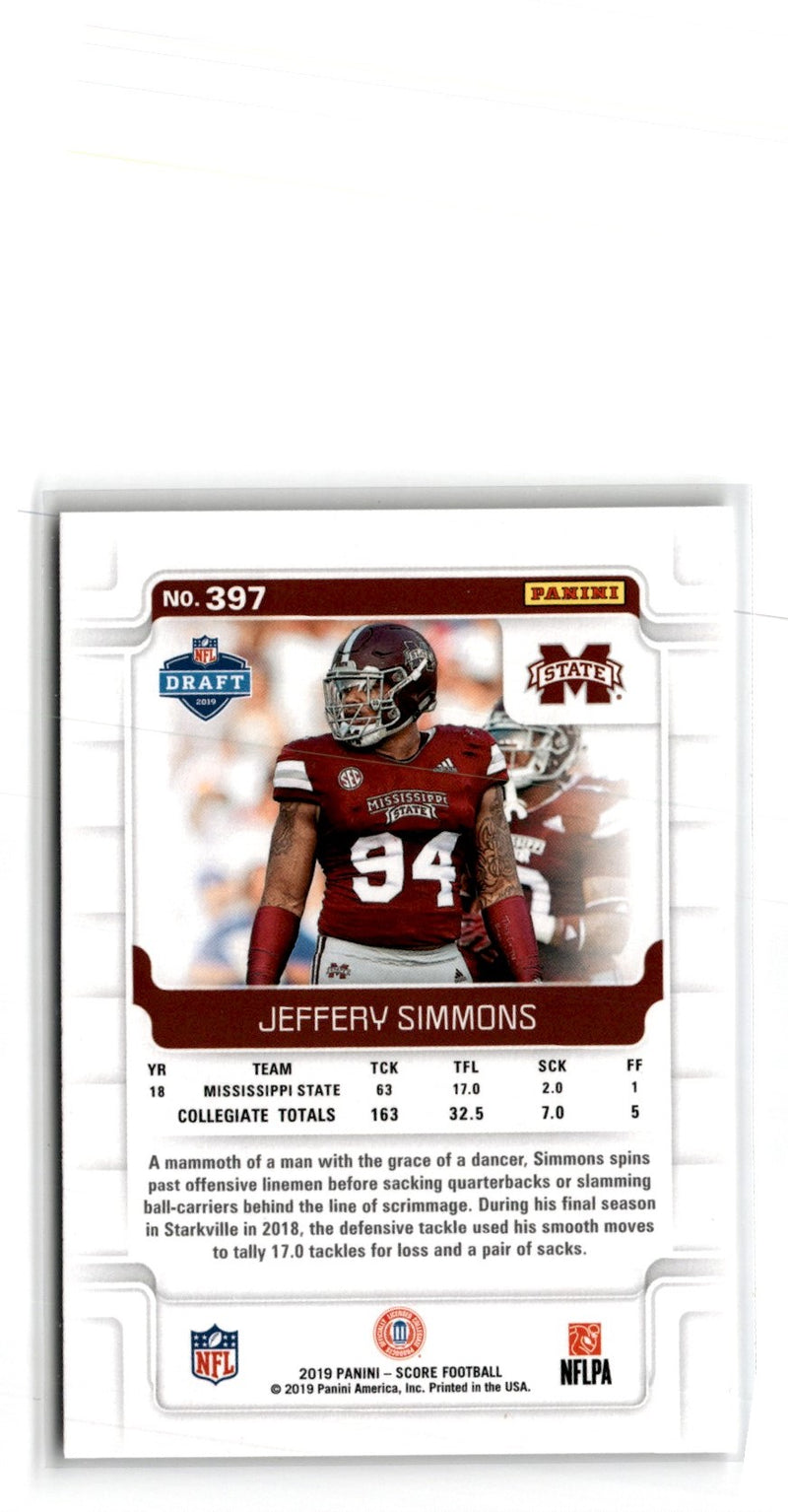 2019 Score Scorecard Jeffery Simmons