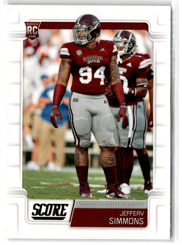 2019 Score Scorecard Jeffery Simmons #397