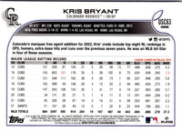 2022 Topps Chrome Update Purple Refractor Kris Bryant #USC63
