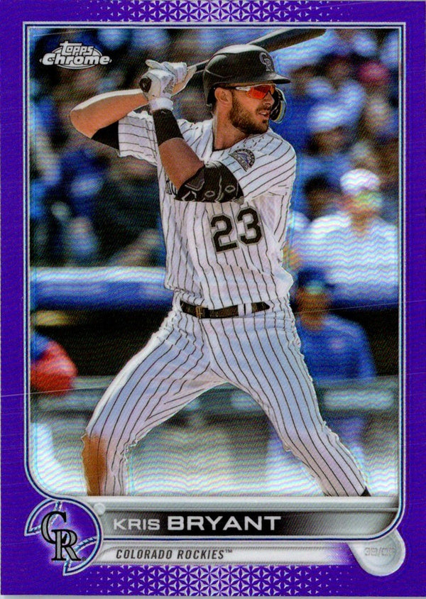 2022 Topps Chrome Update Purple Refractor Kris Bryant #USC63