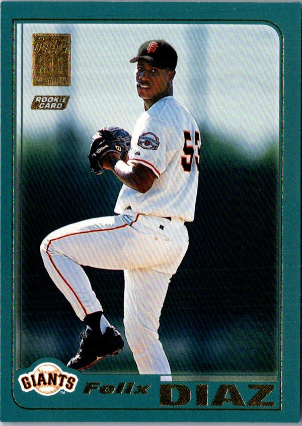 2001 Topps Traded & Rookies Felix Diaz #T220 Rookie