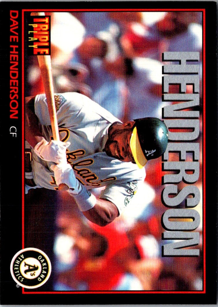1993 Triple Play Dave Henderson
