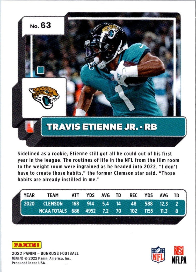 2022 Donruss Travis Etienne Jr.