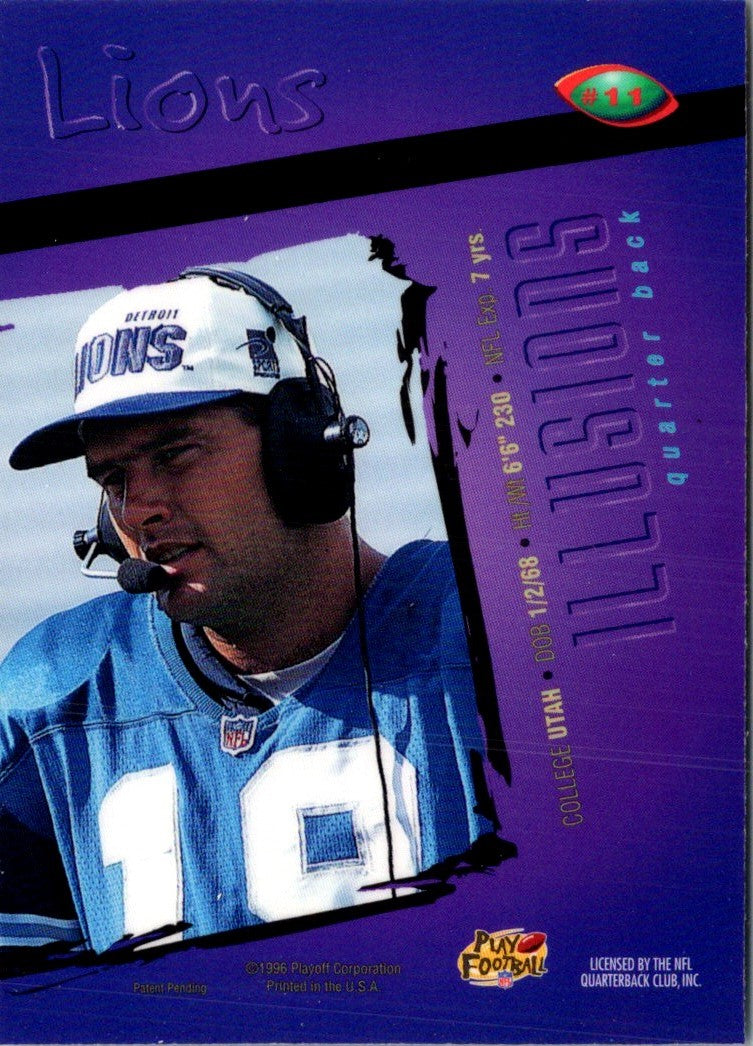 1996 Playoff Illusions Scott Mitchell