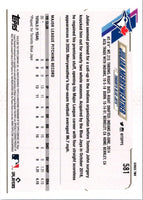 2021 Topps Julian Merryweather #581 Rookie