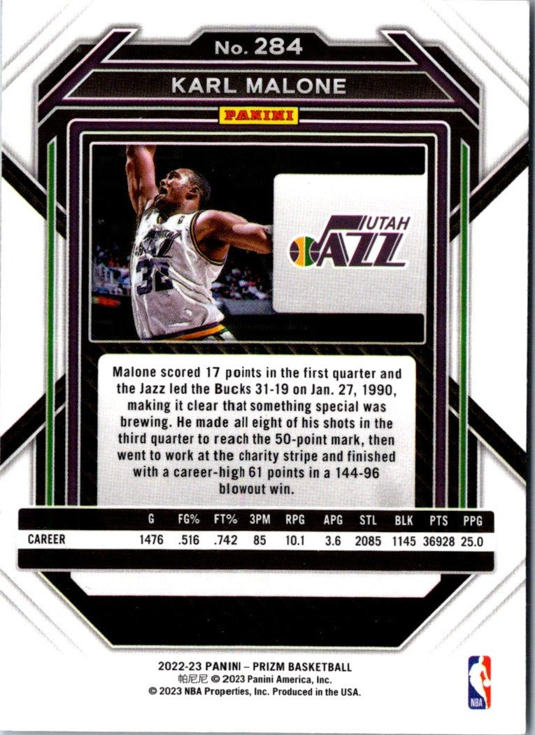 2022 Panini Prizm Karl Malone