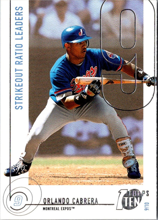 2002 Topps Ten Orlando Cabrera #100