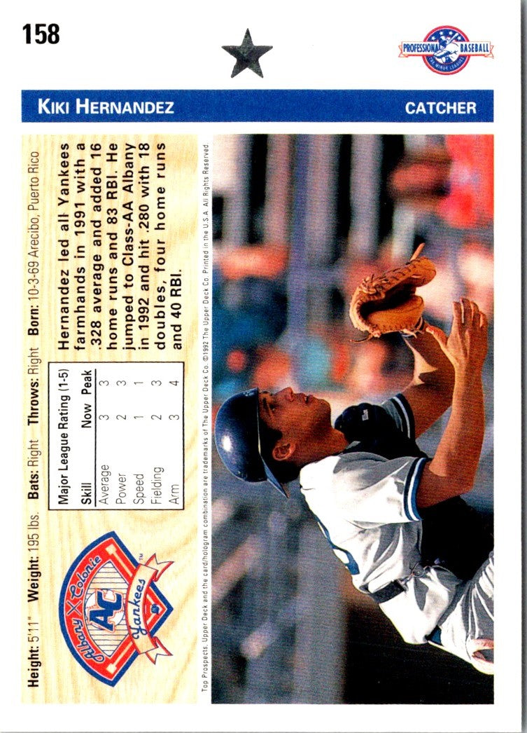 1992 Upper Deck Minors Kiki Hernandez