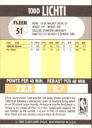 1990 Fleer Todd Lichti