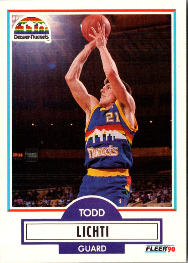 1990 Fleer Todd Lichti #51 Rookie