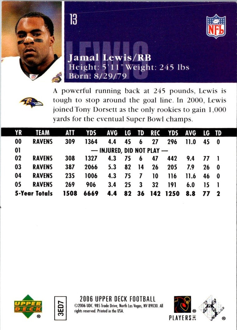 2006 Upper Deck Jamal Lewis