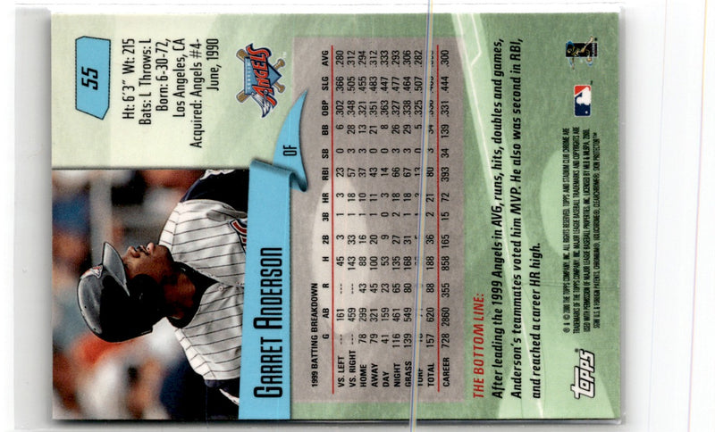 2000 Stadium Club Chrome Garret Anderson