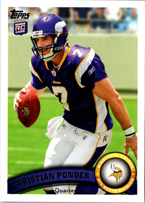 2011 Topps Christian Ponder #238A Rookie
