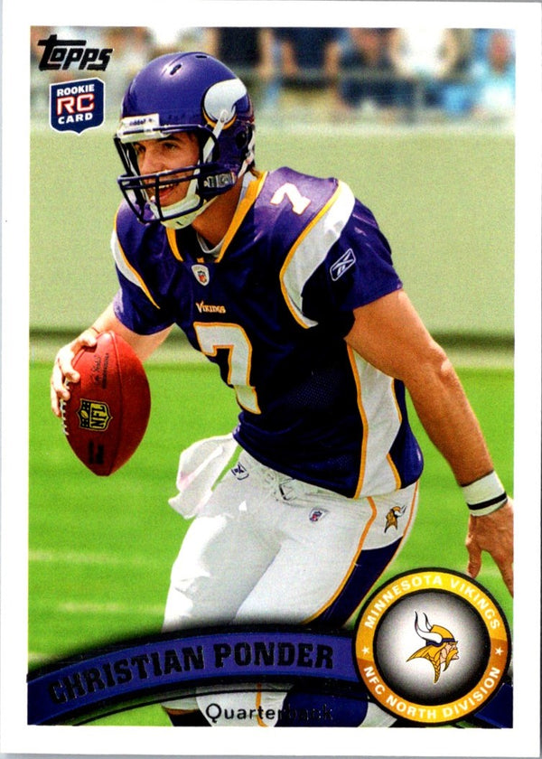 2011 Topps Christian Ponder #238A Rookie