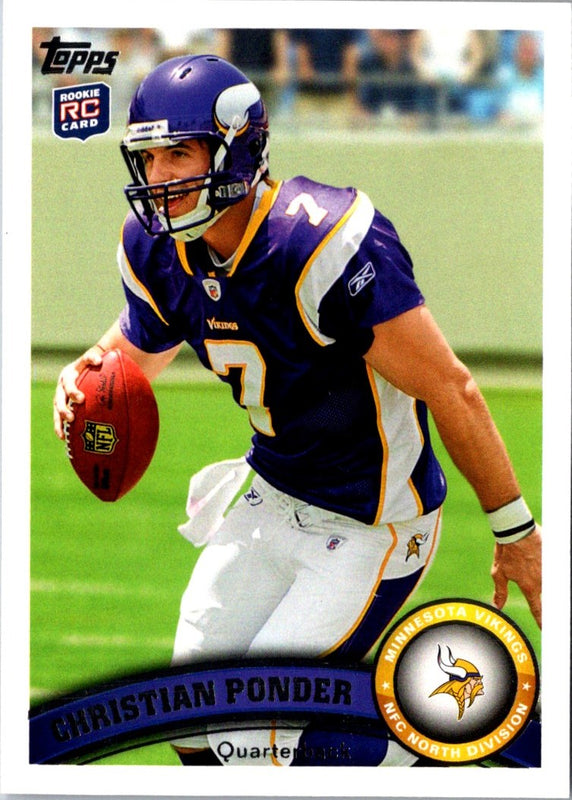 2011 Topps Christian Ponder #238A Rookie