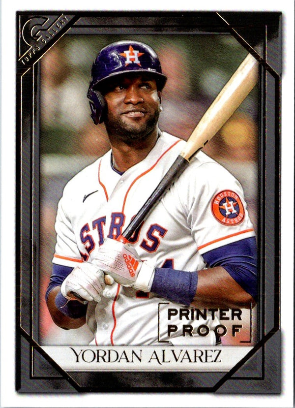 2021 Topps Gallery Printer Proof Yordan Alvarez #8