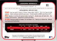2015 Bowman Draft Picks & Prospects Jordan Ramsey #93