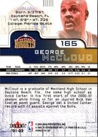2001 Fleer Force George McCloud #165