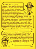 1993 First Amendment Publishing Skinnies Mark Price #27