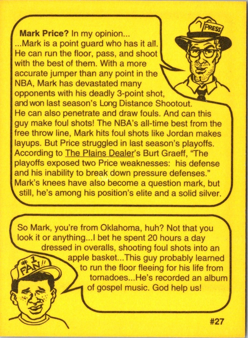 1993 First Amendment Publishing Skinnies Mark Price