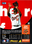 1996 Pinnacle Starburst Bobby Bonilla