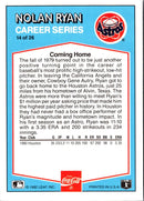 1992 Donruss Coca-Cola Nolan Ryan Nolan Ryan